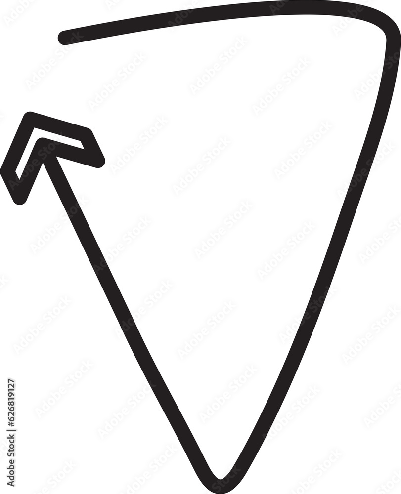 Turn Up Arrow Symbol
