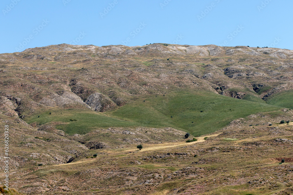 A partial view from the hills near Tödürge Lake in Sivas province, located in the Central Anatolian steppe climate zone. A partial view from the hills near Tödürge Lake in Sivas province, located in the Central Anatolian steppe climate zone.