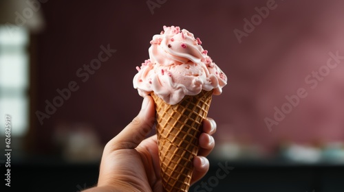 Creamy Pastel Ice Cream Cone