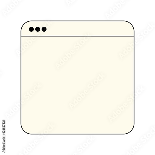 Computer Window Frame Illustration