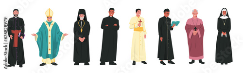 Fotografie, Tablou Catholic church characters