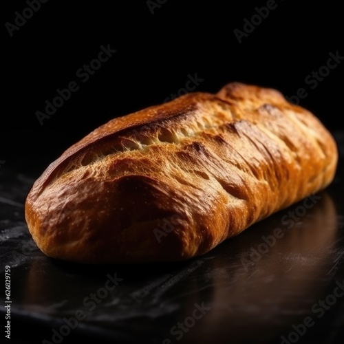 Fresh Bread Dark Background