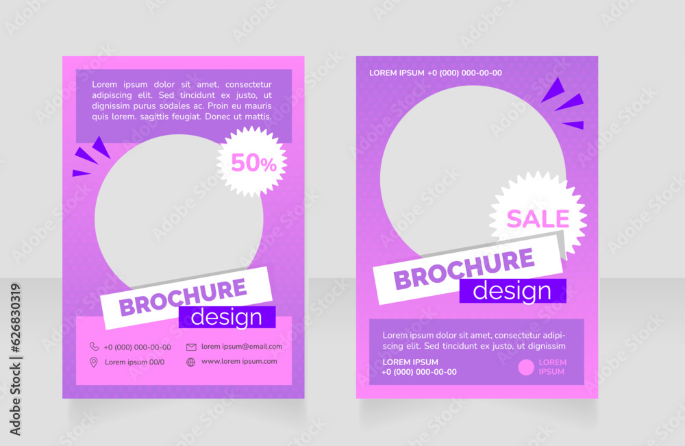 Special offers on cosmetic products blank brochure design. Template set with copy space for text. Premade corporate reports collection. Editable 2 paper pages. Raleway Black, Nunito Regular fonts used Special offers on cosmetic products blank brochure design. Template set with copy space for text. Premade corporate reports collection. Editable 2 paper pages. Raleway Black, Nunito Regular fonts used