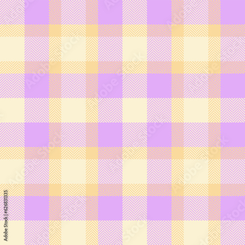 Plaid texture background of vector pattern tartan with a seamless fabric check textile.