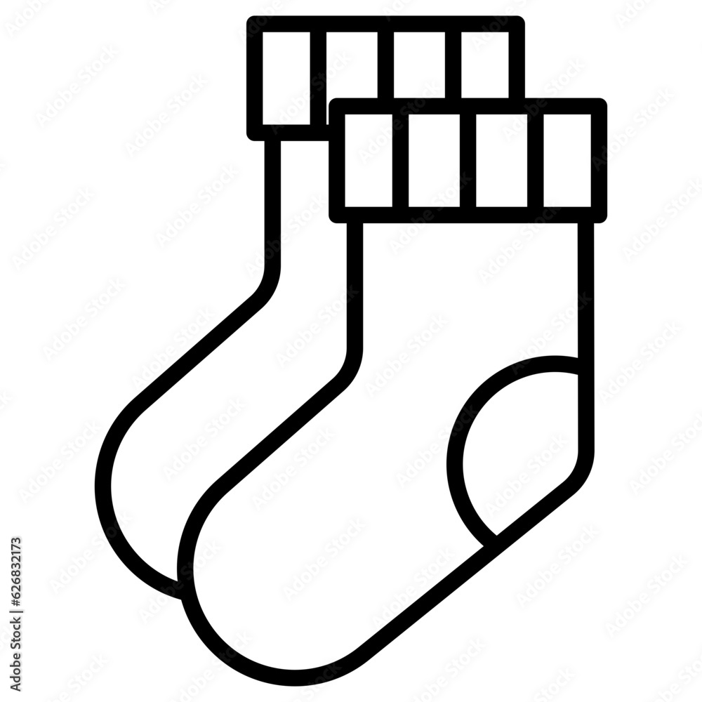 Outline Socks icon Outline Socks icon
