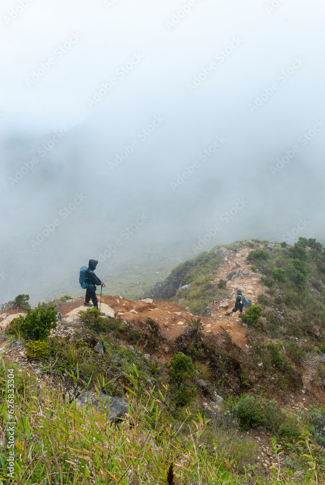 hiker in the mountains hiker in the mountains