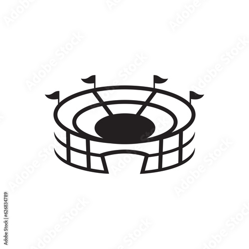 Stadium vector icon illustration symbol