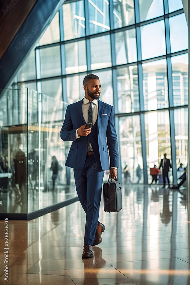 Fototapeta premium Walking Businessman