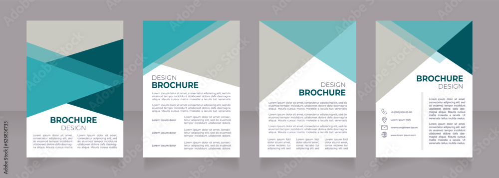 Psychology and behavior studies meeting blank brochure design. Template set with copy space for text. Premade corporate reports collection. Editable 4 paper pages. Montserrat font used