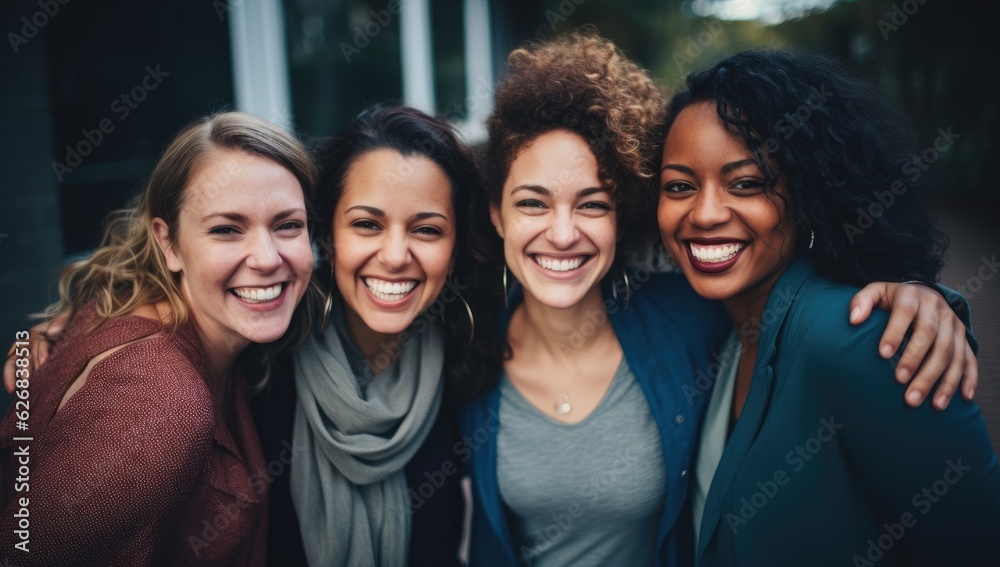 Empowering Women in the Workplace Inclusivity: Celebrating International Women's Day with Diversity Equity Inclusion (DEI) in the Education Industry with Multiracial Female Teachers.