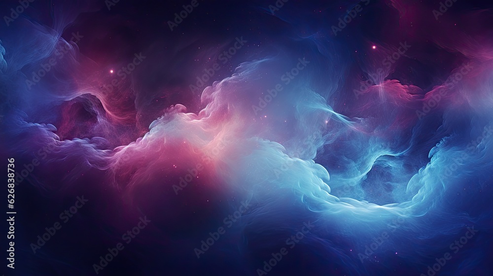 Neon nebula background space