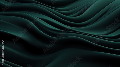 abstract green silk waves background