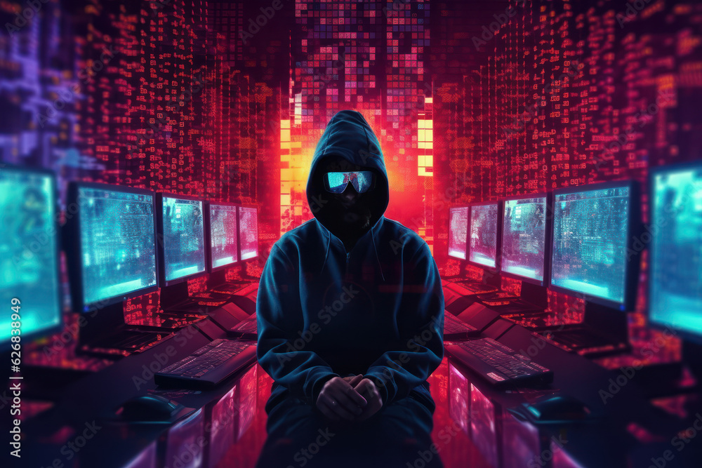 dark web hooded hacker cyber war concept dark web hooded hacker cyber war concept
