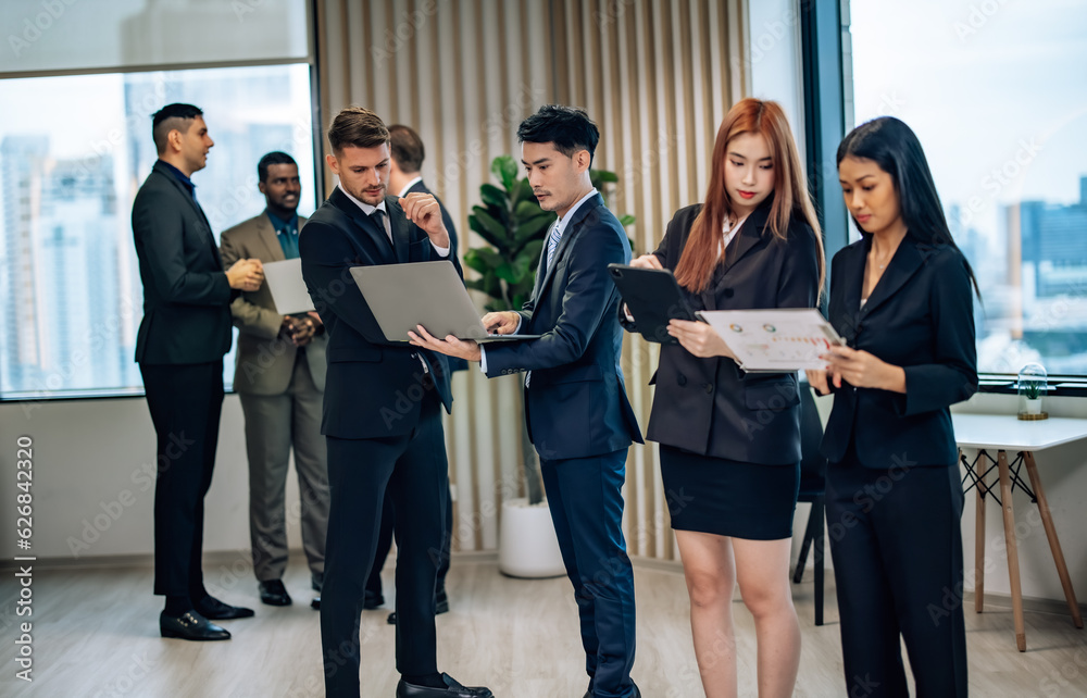 Diverse businesspeople collaborate at cozy conference, exchanging ideas and partnerships for growth Diverse businesspeople collaborate at cozy conference, exchanging ideas and partnerships for growth