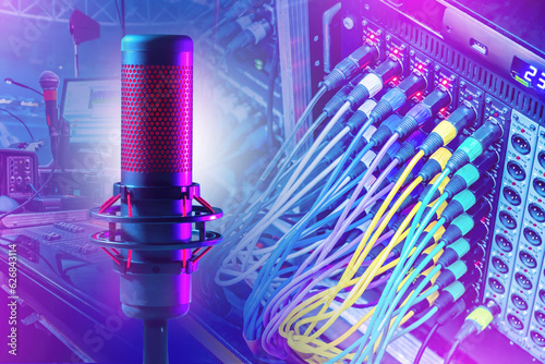 Musical equipment. Micropho...