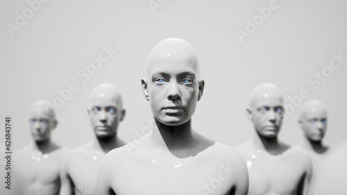 Obraz na plátně Army of robots