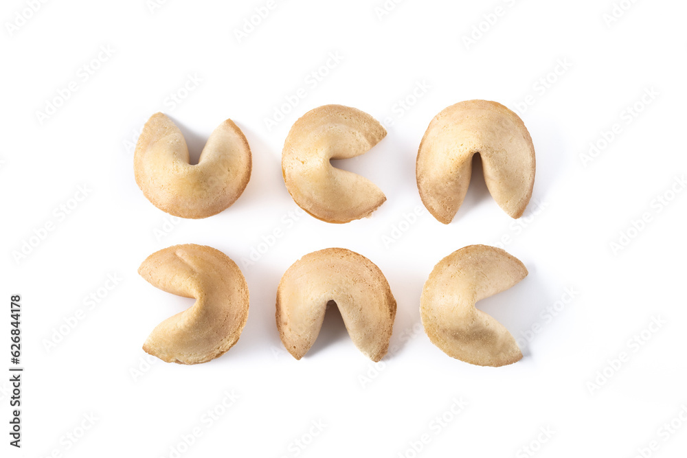 Traditional chinese fortune cookies pattern isolated on white background Traditional chinese fortune cookies pattern isolated on white background