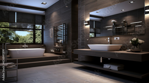 Bathroom modern interior  stylish luxury