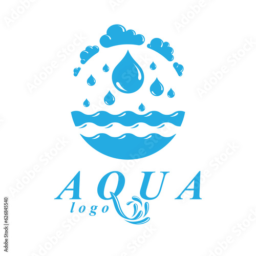 Pure water vector abstract ...