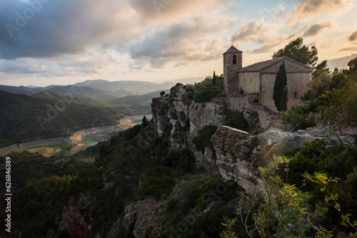 Siurana village  Catalunya  Spain. The village  is high up in the mountains of Catalonia.