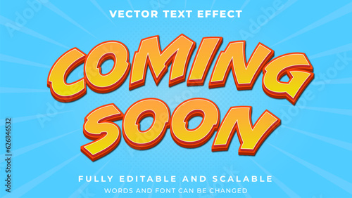 Comic Cartoon superhero 3D graphic style editable text effect