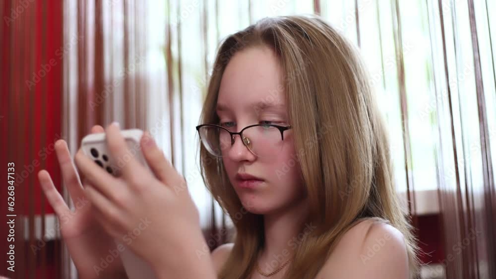 Girl with a phone. Wireless communication technologies. Girl with a phone. Wireless communication technologies.