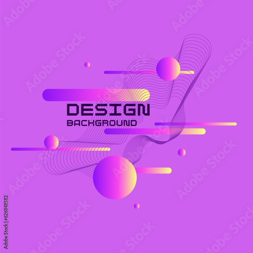 Abstract background with simple elements. An image with a composition of geometric elements and shapes.