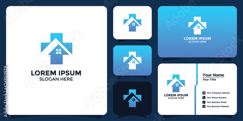 health home design logo and business card