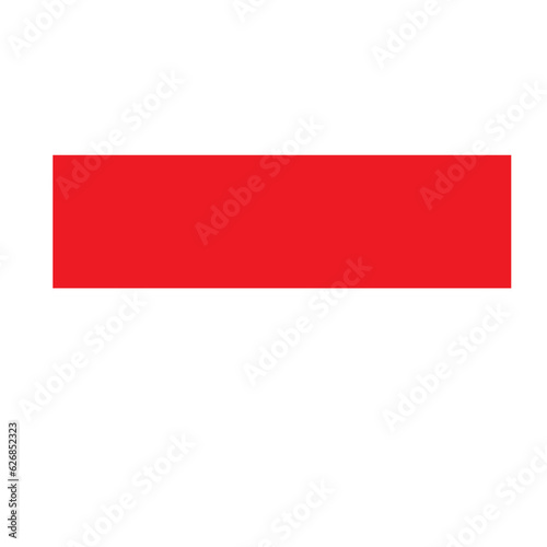 Indonesia Flag Geometry Shape