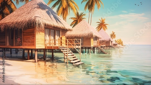 Valokuva maldives bungalow