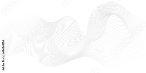 Abstract white paper tecnology wave background. abstract gradiant and white wave curve lines banner background design. Vector illustration. Modern template abstract design flowing particles wave.