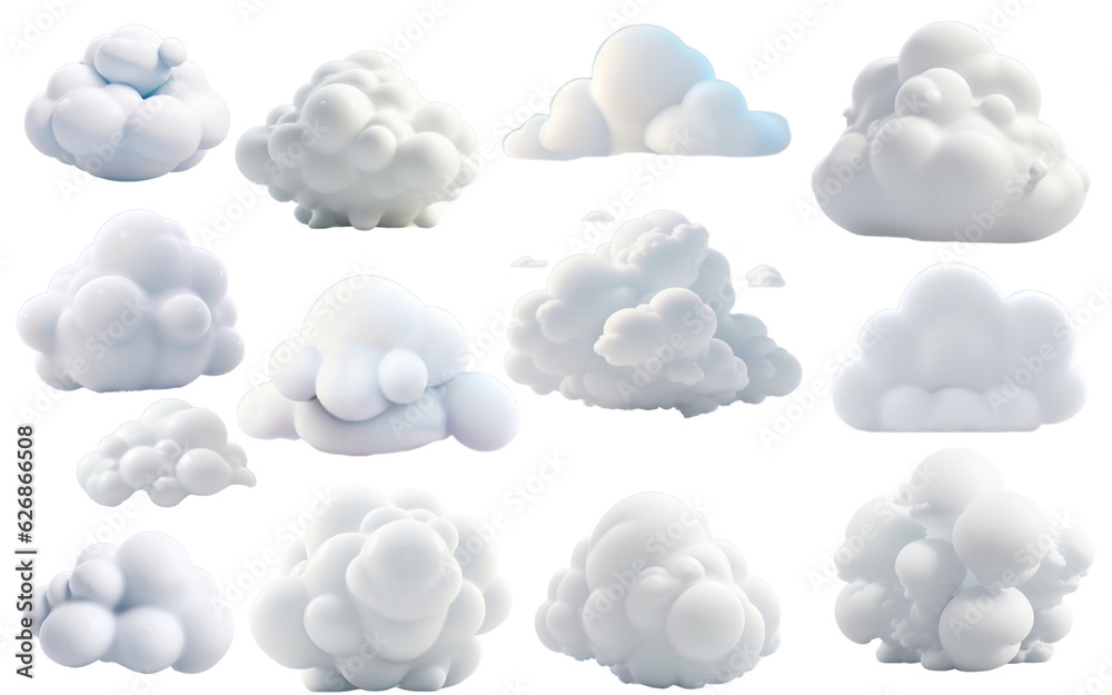 cloud element, 3d illustration, Sky, storm cloud element, 3d illustration, Sky, storm