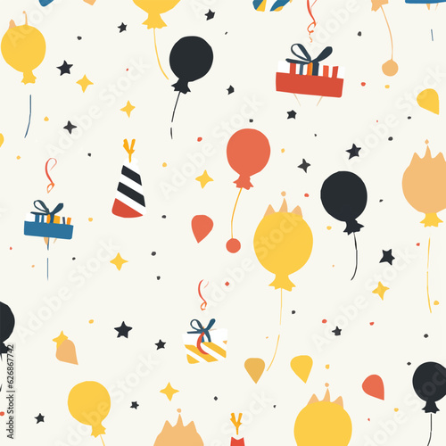 Happy Birthday Seamless Pattern