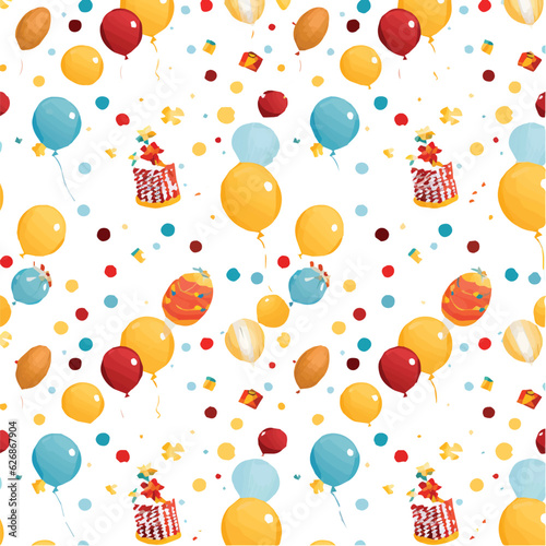 Happy Birthday Seamless Pattern