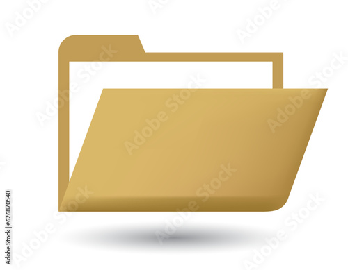 folder opened icon, simple, vector illustration 