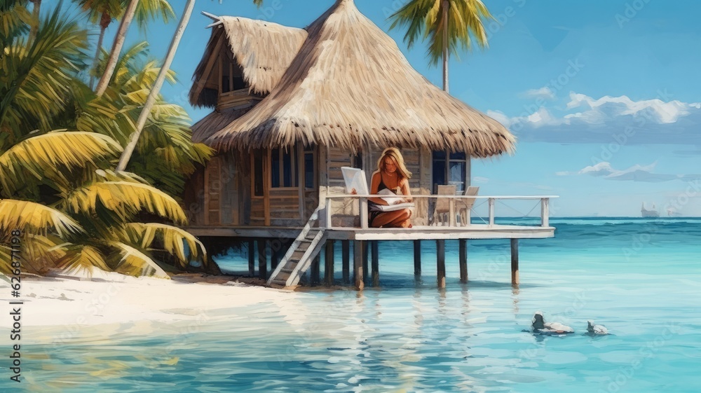 maldives bungalow