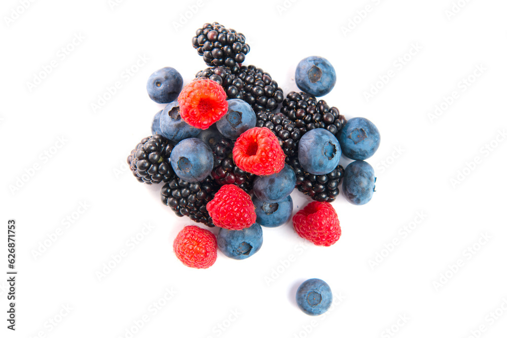 Heap of ripe berries top view Heap of ripe berries top view
