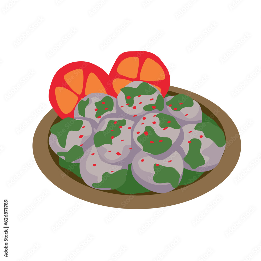 Indonesian Meatball Illustration Set Indonesian Meatball Illustration Set