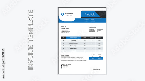 Invoice design for your business 
