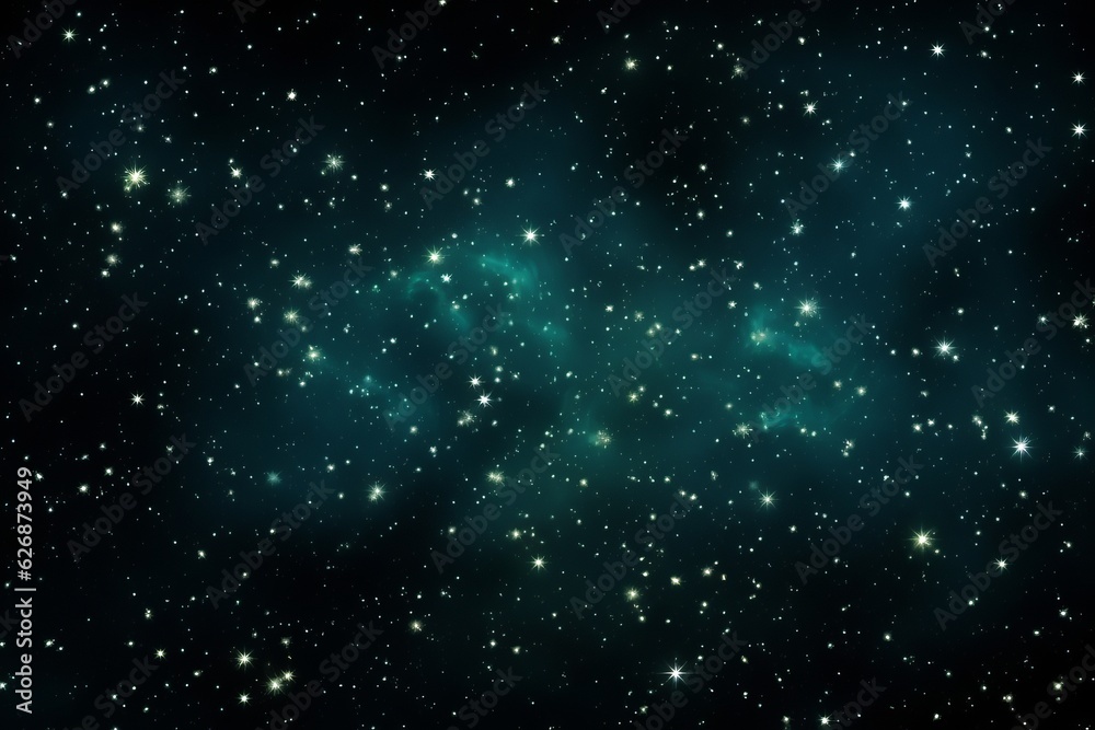 Black starry background. Beautiful illustration picture. Generative AI