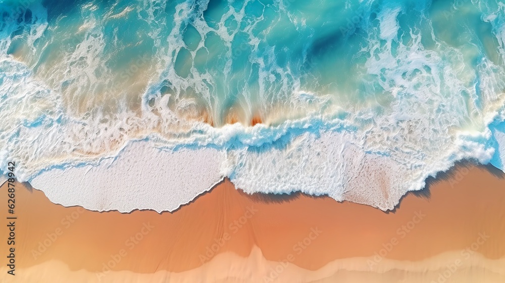 Blue sea background, Top view, Generative AI Blue sea background, Top view, Generative AI