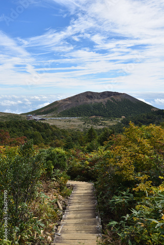 Climbing  Mount Issaikyo, Fukushima, Japan