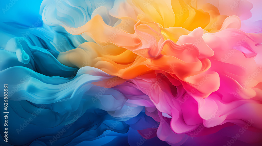 abstract background fluid gradient of rainbow colors