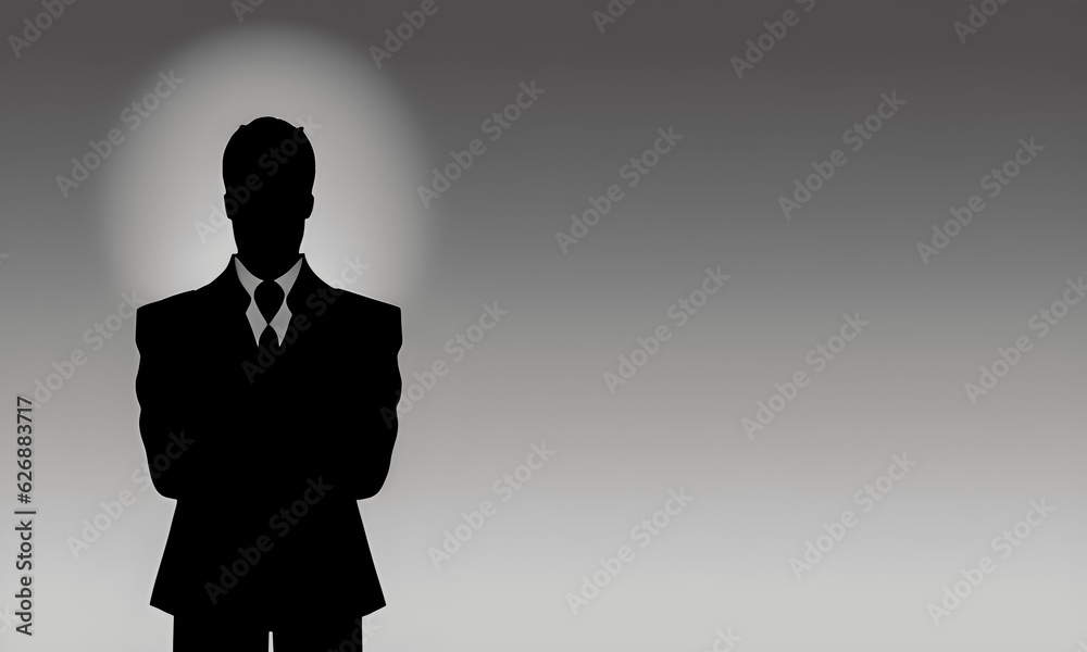 silhouette of a person, Generative ai