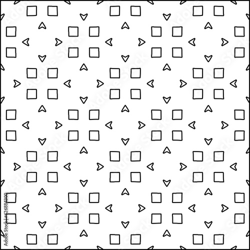 Stripes shapes. Simple line pattern. Black and white pattern. Minimalistic background for web page, textures, card, poster, fabric, textile.