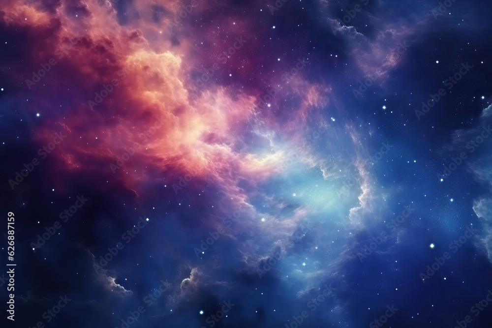 Colorful Space Cloud created with GenAI