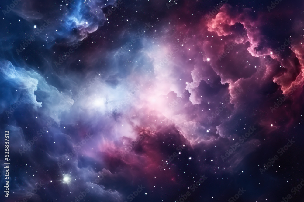Galaxy Nebula Cosmos created with GenAI