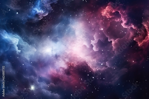 Galaxy Nebula Cosmos created with GenAI