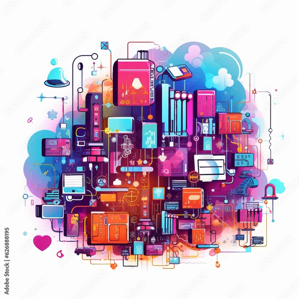 Connected World A Vibrant Collection of Images Illustrating the