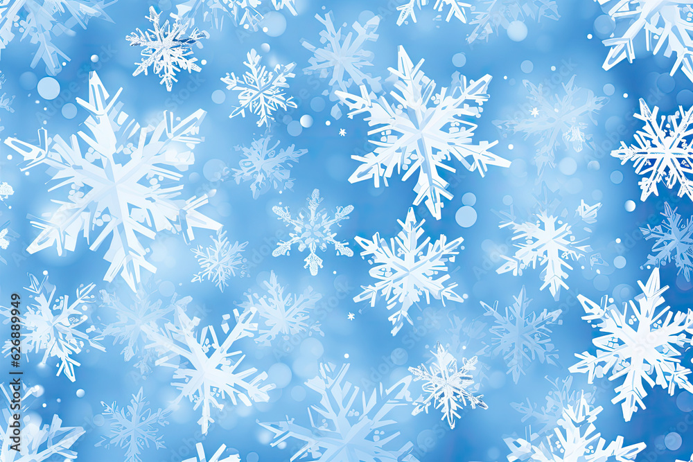 snowflakes on blue background. Christmas background snowflakes on blue background. Christmas background